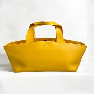 Furla Mini Tote Bag in Bright Yellow